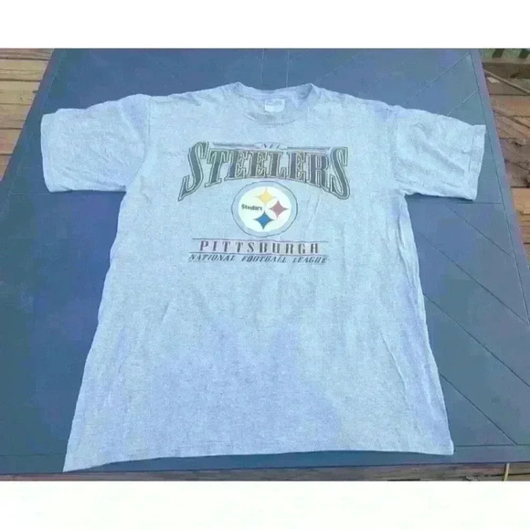 Vintage Pittsburgh Steelers NFL T Shirt XL Grey Football 2001 Large Graphic - Picture 2 of 12